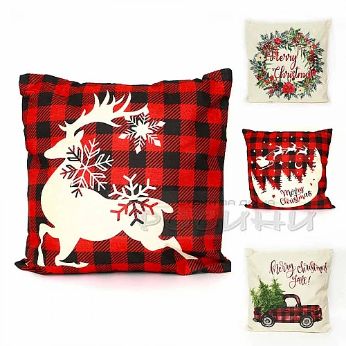 Декоративна Коледна калъфка за възглавница Merry Christmas