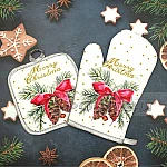 Кухненски коледни ръкохватки Merry Christmas3
