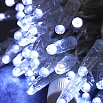 LED светещи лампички верига 10 метра 100 студено бели светлини с кабел4