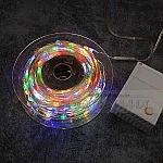 LED микро лампички 50 метра 500 мигащи цветни светлини с кабел2