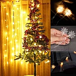 LED лампички за елха или декорация Звездички верига 20 светлини1