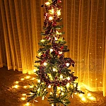 LED лампички за елха или декорация Звездички верига 20 светлини3