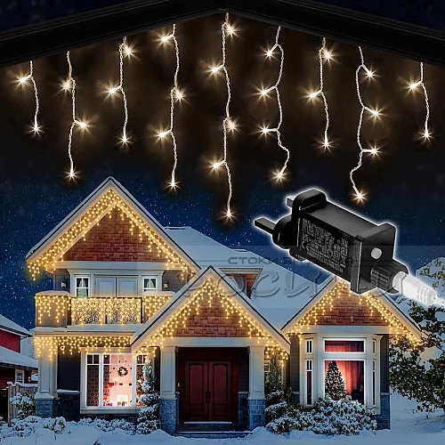 LED светеща завеса Висулки 3 м. х 0,7 м. 72 светлини с флаш функция