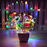 Соларни LED микро лампички 10м 100 светлини 8 режима7