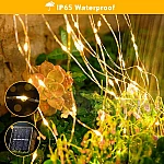 Соларни LED микро лампички 10м 100 светлини 8 режима3