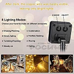 Соларни LED микро лампички 10м 100 светлини 8 режима4