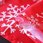 Коледен тишлайфер червен Снежинки  32х240см2