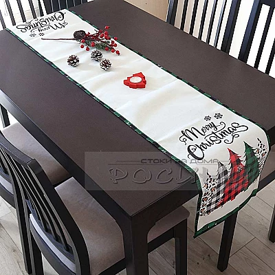Коледен тишлайфер ЕЛХИЧКИ Merry Christmas 32х180см