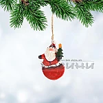Коледна играчка за елха Дядо Коледа/ украса за закачане на елха3