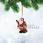 Коледна играчка за елха Дядо Коледа/ украса за закачане на елха4