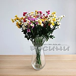 Изкуствена клонка Маргаритки ЦВЕТНИ 58см