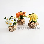 Малка кашпа с изкуствени Маргаритки1