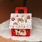 Коледна подаръчна кутия къщичка 12 см.1
