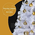 Коледна бяла елха 210 см5