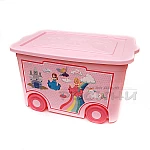 Кутия за играчки с колелца и картинки2
