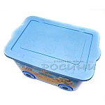 Кутия за играчки с колелца и картинки6