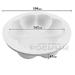 Силиконов молд за 3D торта, мус, кейк Цвете 15 см.2