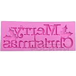 Коледен силиконов молд надпис Merry Christmas3