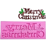 Коледен силиконов молд надпис Merry Christmas