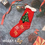 Коледни термо чорапи с пух дамски4