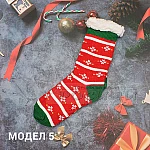 Коледни термо чорапи с пух дамски5