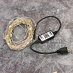 LED лампички USB с приложение за телефон 5м 50 лед светлини7
