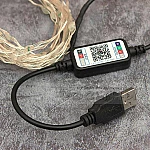 LED лампички USB с приложение за телефон 5м 50 лед светлини9