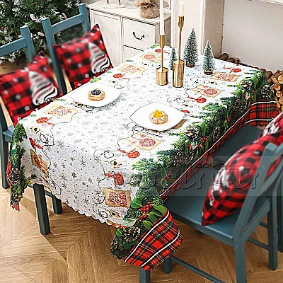 120/150 см. Коледна покривка за маса Merry Christmas