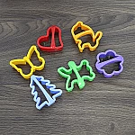 Цветни форми за курабии,сладки,бисквити 6бр1