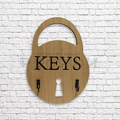  Дървена закачалка за ключове "Keys"/поставка за ключове
