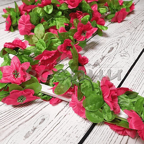 Изкуствена лиана с цветя 2м.