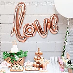 Празничен балон надпис LOVE/фолиеви балони за парти
