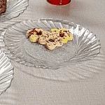 Сервиз стъклени чинии 18см. Dayana/6бр. чинии за десерти